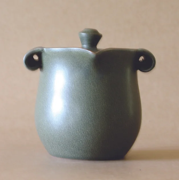 Tear-Drop Spout Gaiwan & 2 Cups - Sage