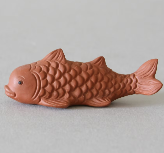 Red Clay Fish Tea Pet