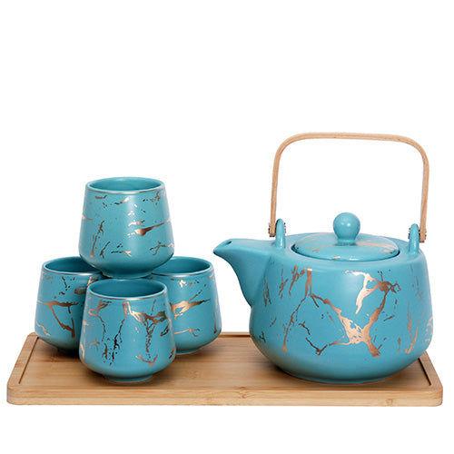 Paint Splatter Tea Set w/ Tray-37oz