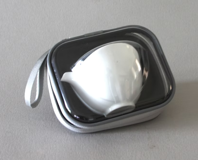 Modern Travel Gaiwan w/ Case - white