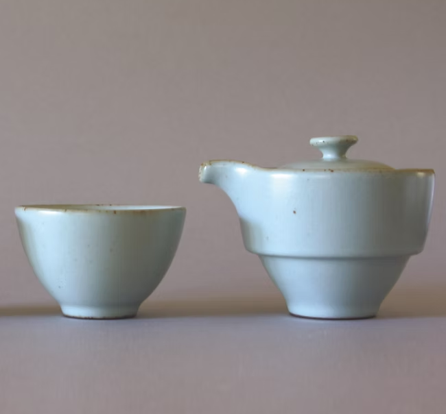 Roamer's Remedy Travel Gaiwan Set w/ Case - Light Blue