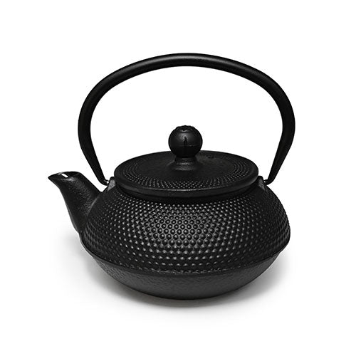 Black Hobnail Cast Iron Tea Pot - 18oz