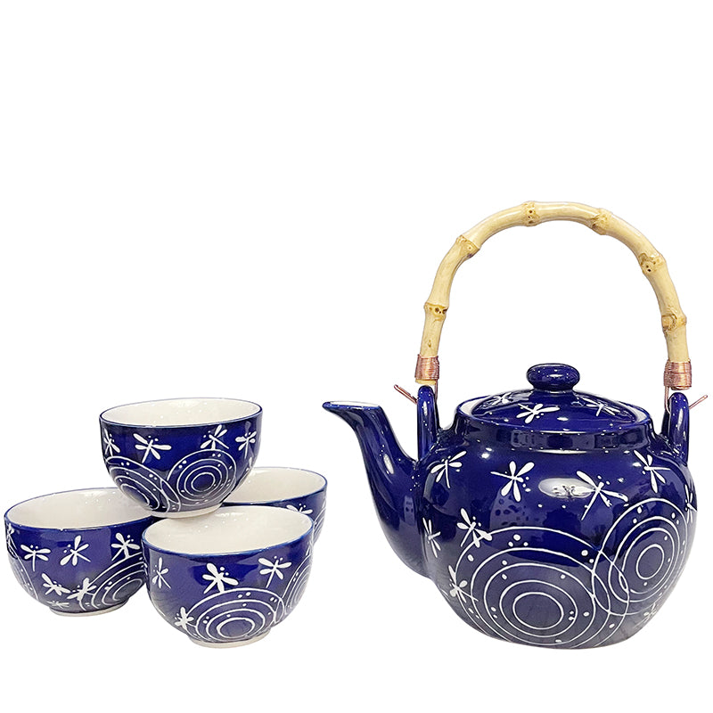 Midnight Dragonfly Tea Set - 25oz