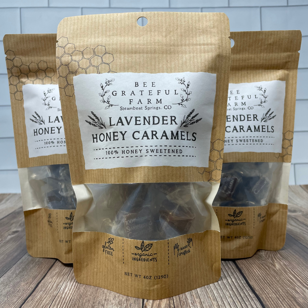 4oz Honey Caramels Bag