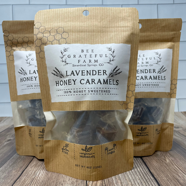 4oz Honey Caramels Bag