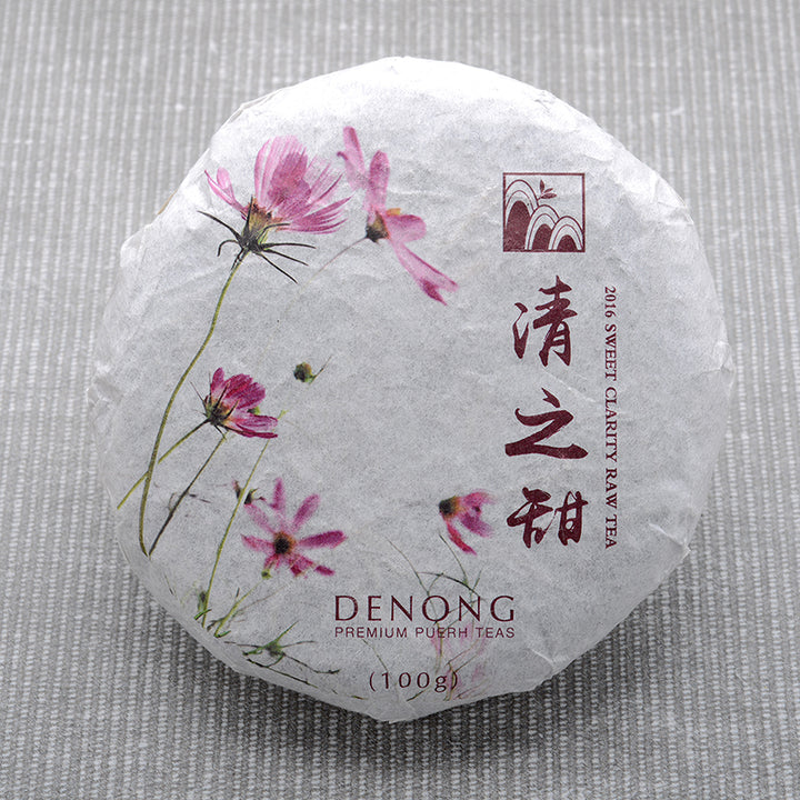 China Sweet Clarity Sheng Pu-er 2016 Bing Cha - 100g