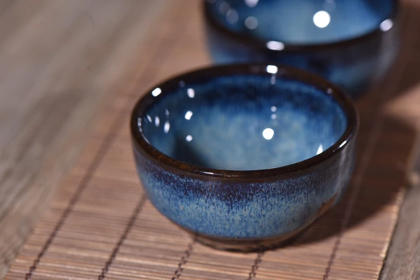 Ceramic Cup-Glazed Cobalt