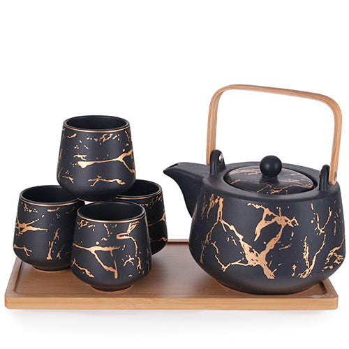 Paint Splatter Tea Set w/ Tray-37oz