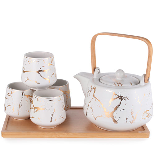 Paint Splatter Tea Set w/ Tray-37oz
