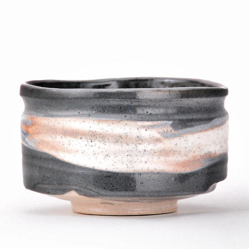 Matcha Bowl "Chawan" - Gray Wave
