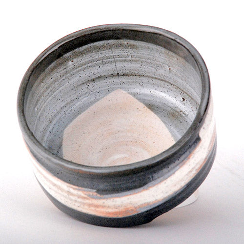 Matcha Bowl "Chawan" - Gray Wave