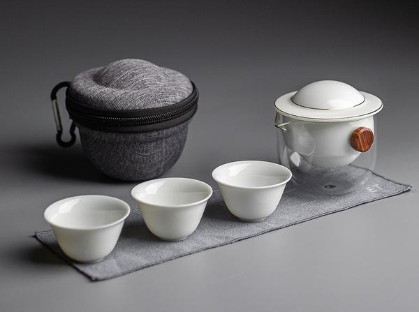 The Autofu Easy-Brew Gaiwan Travel Set-White