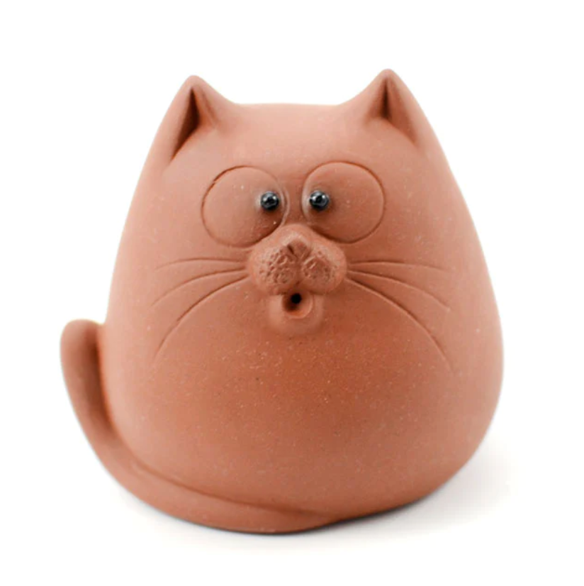 Fat Cat Tea Pet - Red