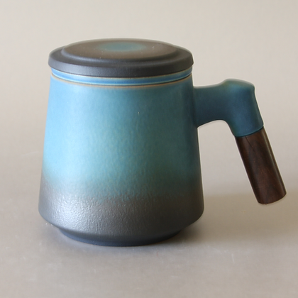 Wood Handle Tea Mug 12oz