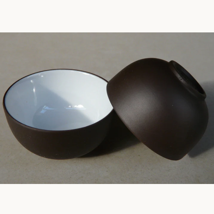 Yixing Tea Cup with White Glaze - 1.4oz