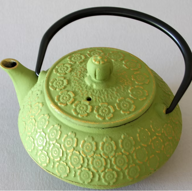 Olive Blooms Cast Iron Teapot 20oz