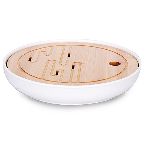 Zen Garden Tea Tray White