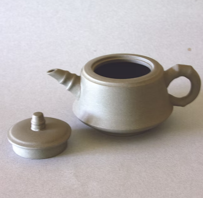 Yixing Clay Bamboo Tea Set with 2 cups