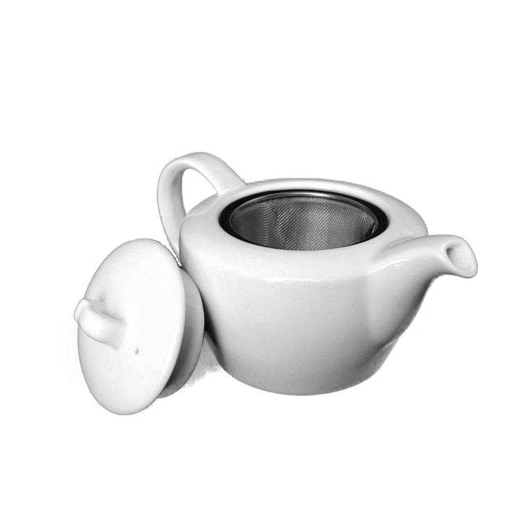 Short & Stout Teapot - White - 16oz