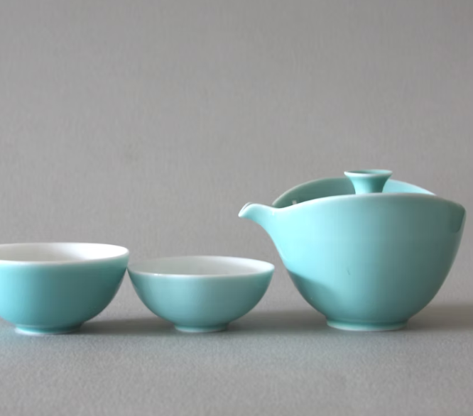 Modern Travel Gaiwan w/ Case - Teal
