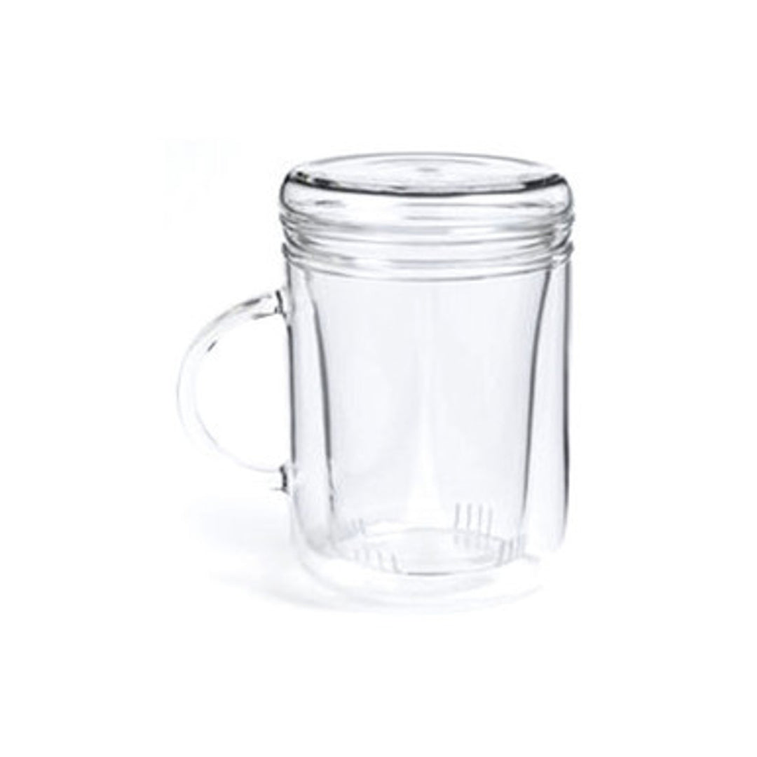 Glass Mug with Infuser and Lid - 12oz