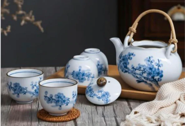 Blue Blossom Tea Set - 27oz