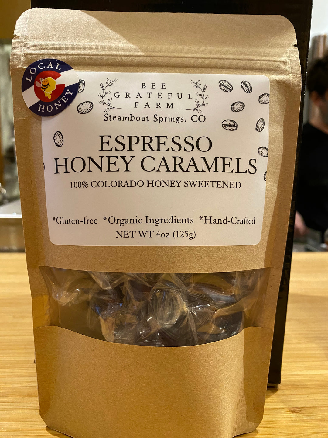 4oz Honey Caramels Bag