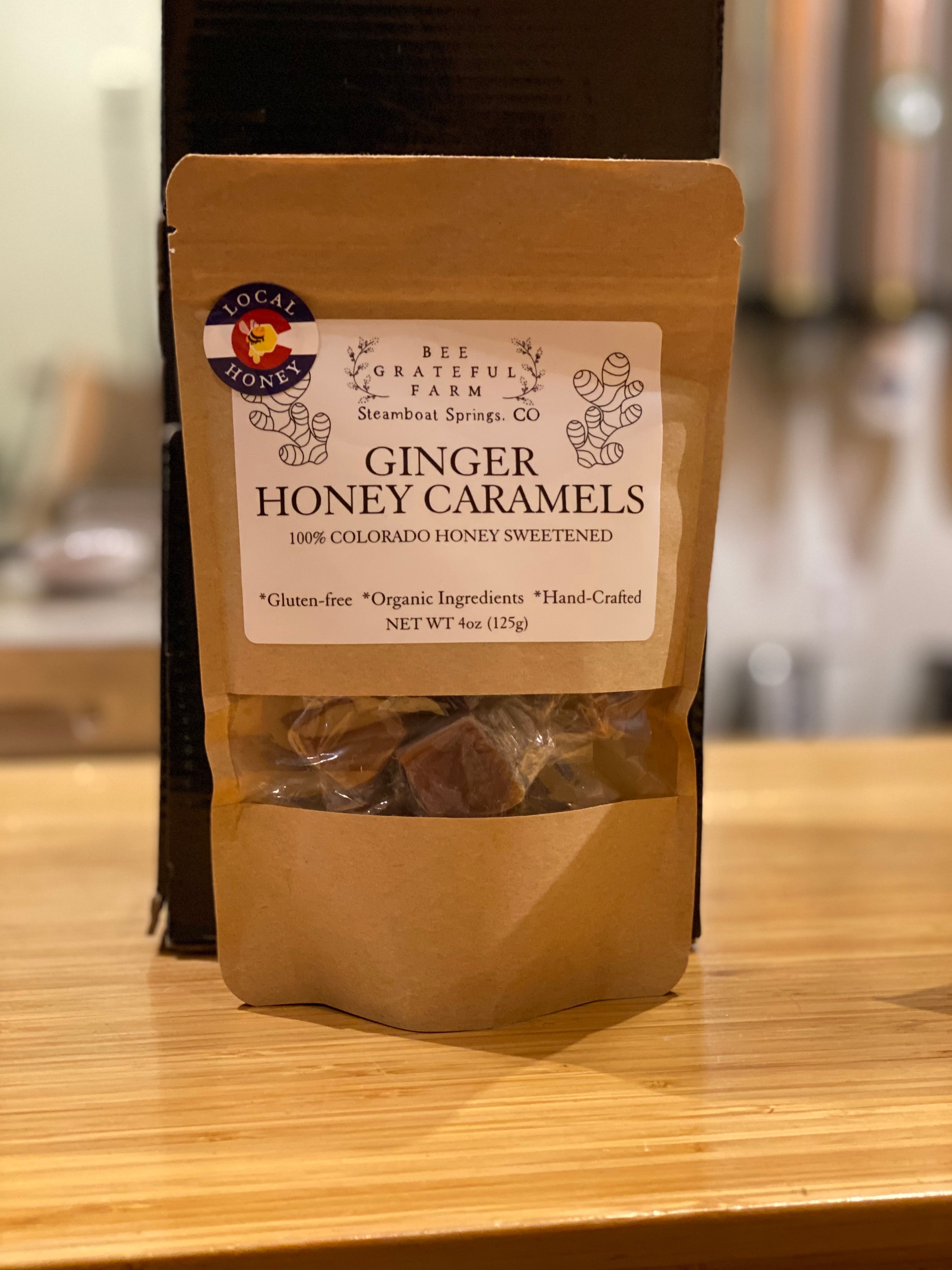 4oz Honey Caramels Bag – Happy Lucky's Teahouse