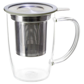 FORLIFE NewLeaf Glass Tea Mug 16oz
