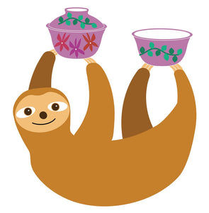 Tea Themed Vinyl Sticker