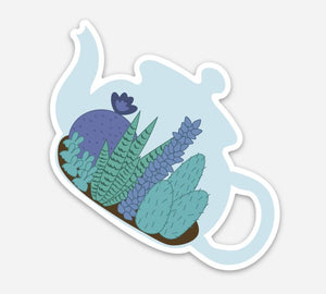 Tea Themed Vinyl Sticker