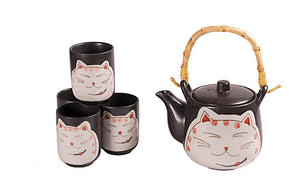 Lucky Cat Tea Set - 20oz w/4 cups